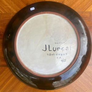 Grand plat signé Jean Lurçat Sant Vicens