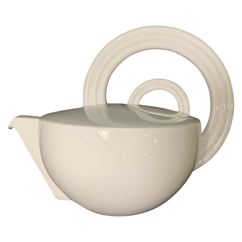 MARIO BELLINI 'Cupola' Rosenthal Studio Linie Design, Porcelain teapot 1980's