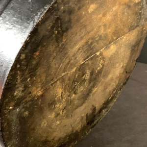 "De Blonde", grote gouden buste van een vrouw, terracotta Napoleon III, 19e Eeuw