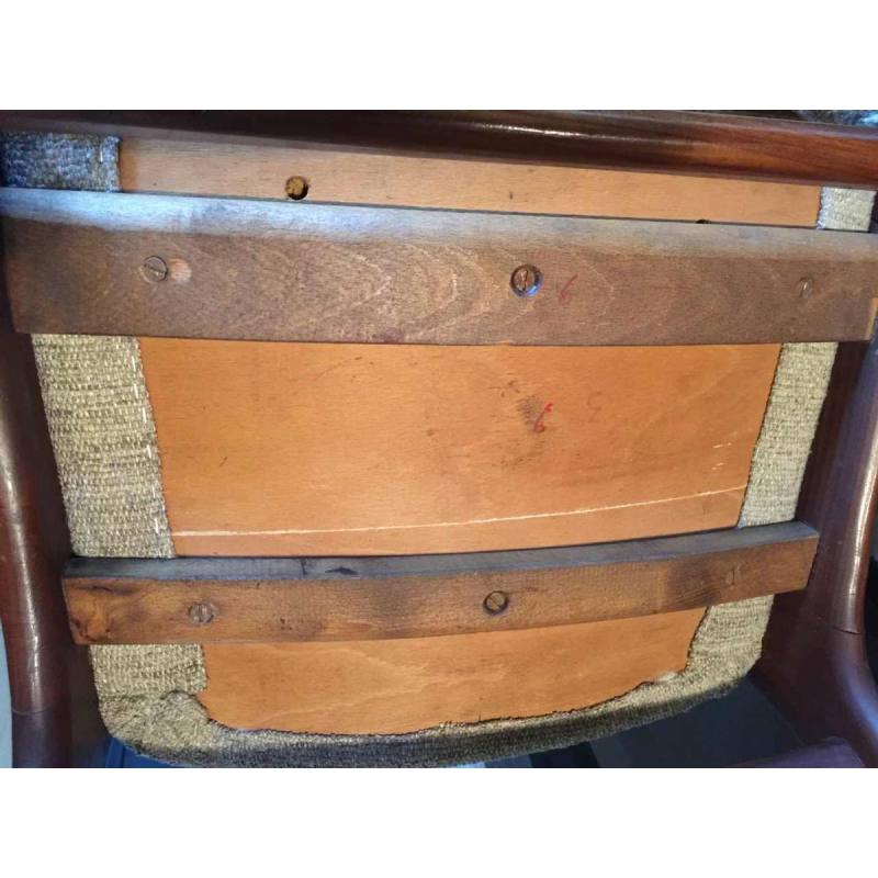 Mahjongg Vlaardingen Holland, Séries 6 chaises Design Scandinave en Teck, 1965