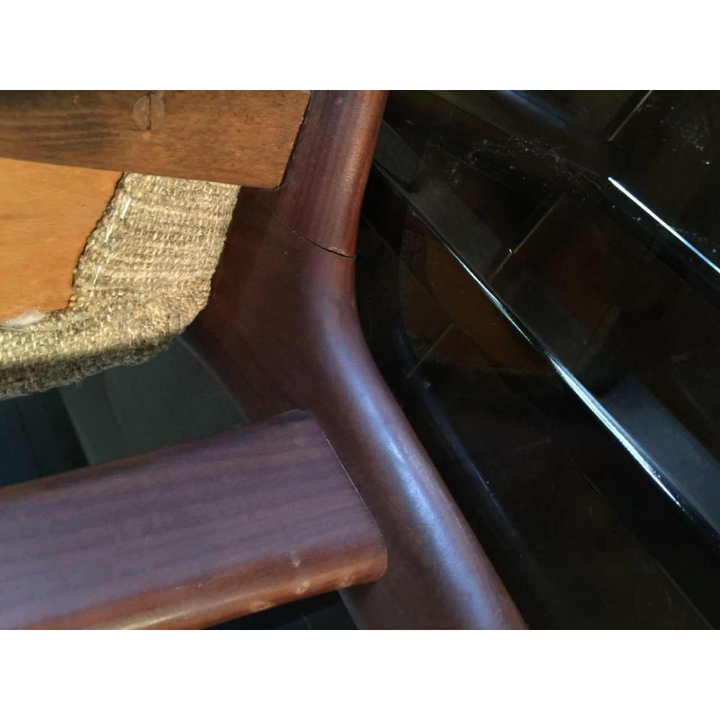 Mahjongg Vlaardingen Holland, Séries 6 chaises Design Scandinave en Teck, 1965