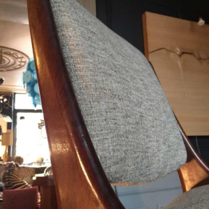 Mahjongg Vlaardingen Holland, Séries 6 chaises Design Scandinave en Teck, 1965