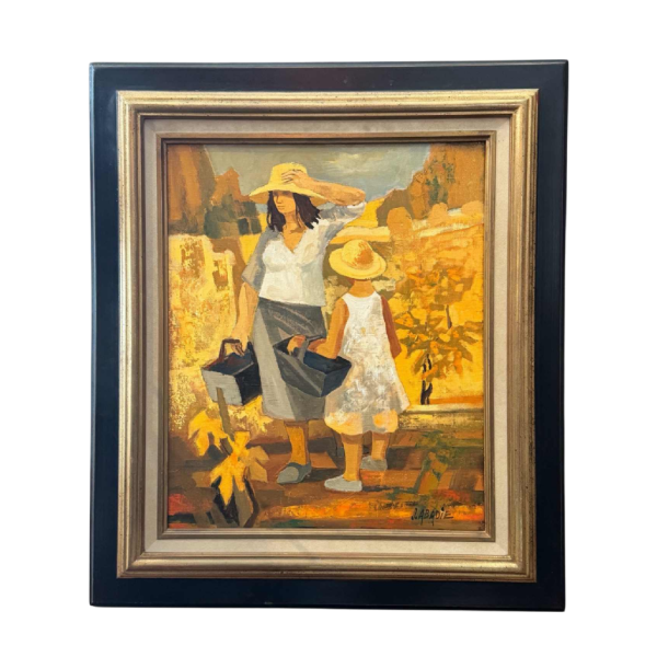 Jean Abadie « Les vendangeuses » peinture huile sur toile