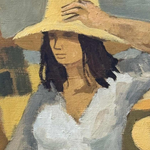 Jean Abadie “ Les vendangeuses “ olieverf op doek