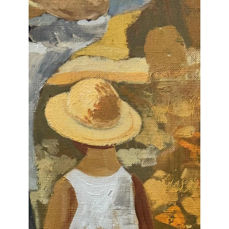 Jean Abadie “ Les vendangeuses “ olieverf op doek