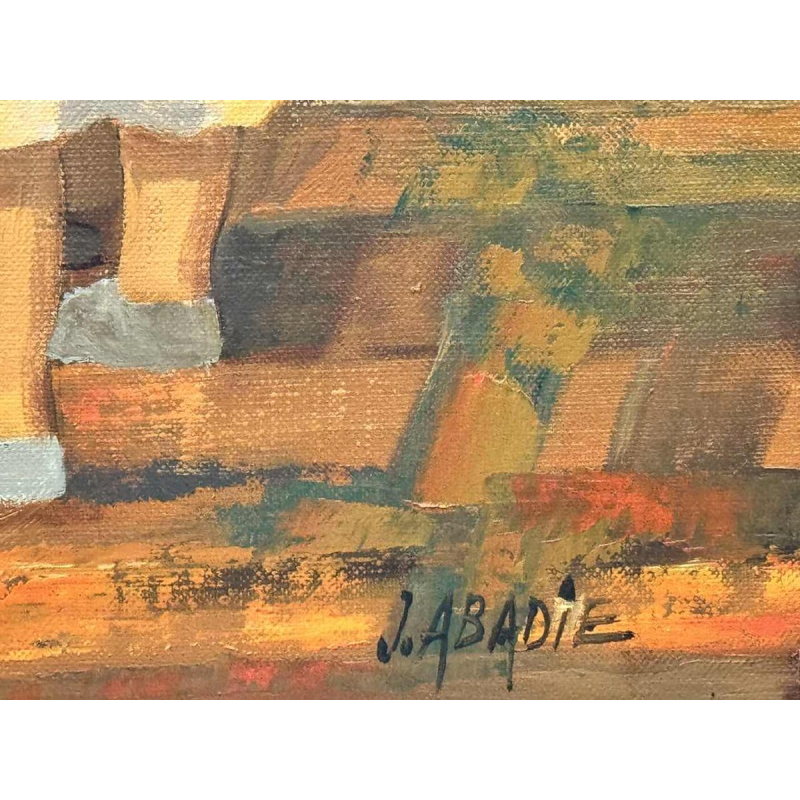 Jean Abadie « Les vendangeuses » peinture huile sur toile