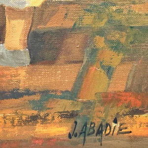 Jean Abadie “ Les vendangeuses “ olieverf op doek