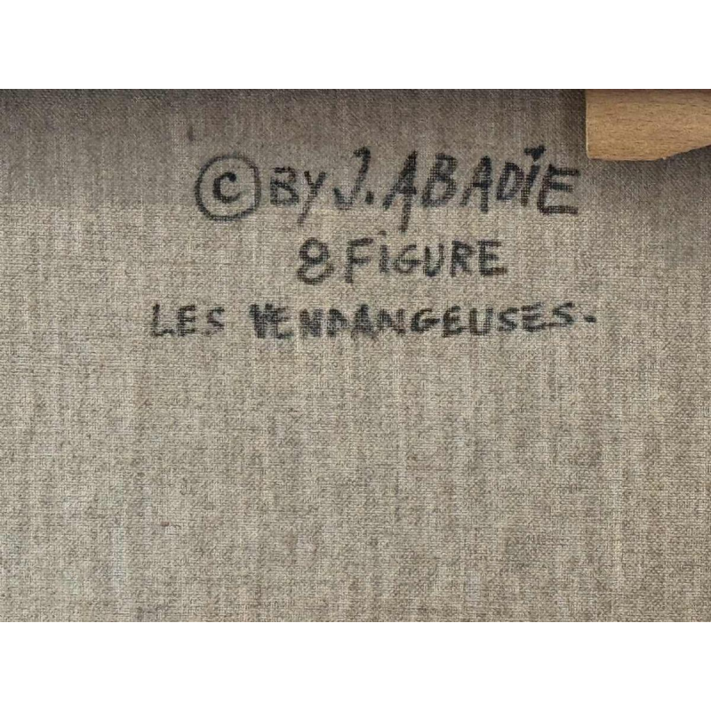 Jean Abadie “ Les vendangeuses “ olieverf op doek