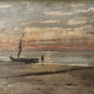 Théodore BARON (1840-1899): Marine (zeldzaam)