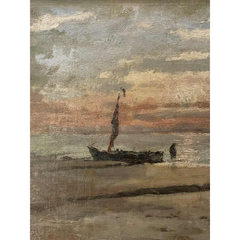 Théodore BARON (1840-1899): Marine (zeldzaam)