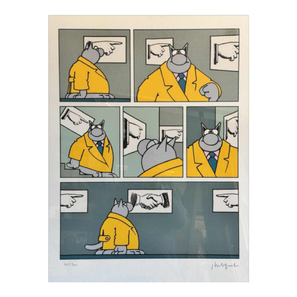 Philippe GELUCK: “La bonne direction“ numbered estampe limited edition