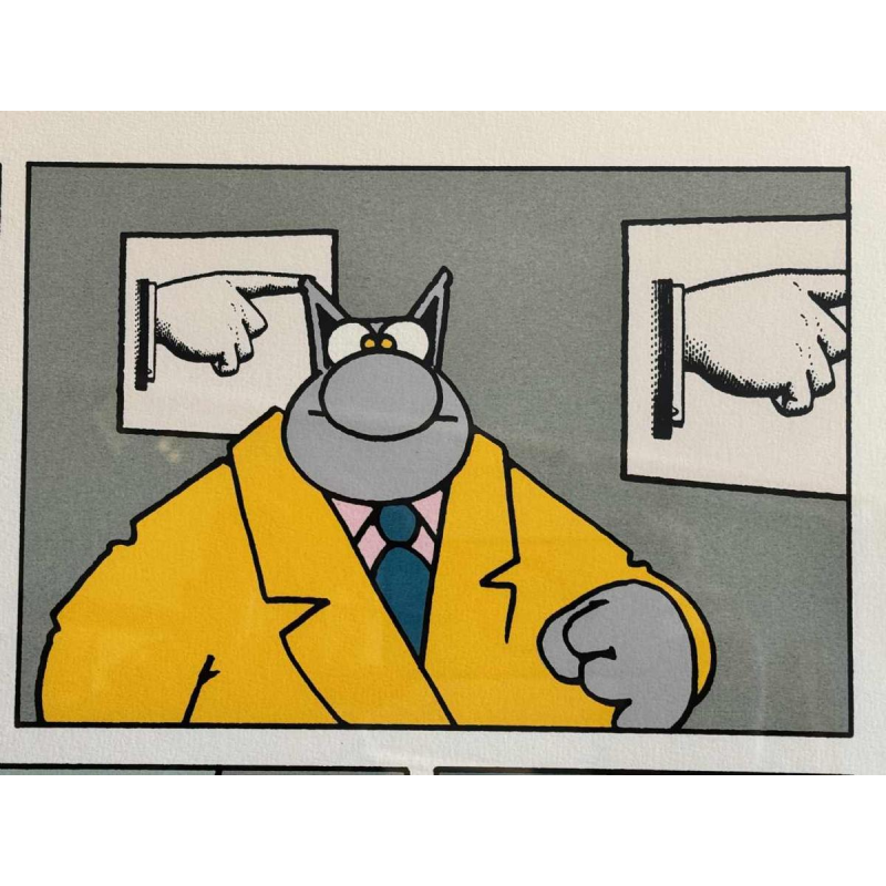 Philippe GELUCK: « La bonne direction » estampe numérotée édition limitée