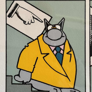 Philippe GELUCK: « La bonne direction » estampe numérotée édition limitée