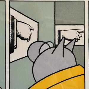 Philippe GELUCK: « La bonne direction » estampe numérotée édition limitée