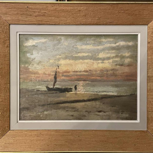 Théodore BARON (1840-1899): Marine (zeldzaam)