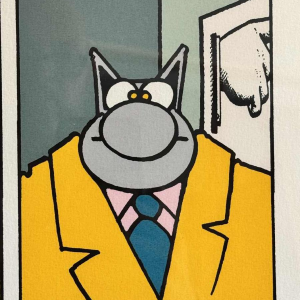 Philippe GELUCK: « La bonne direction » estampe numérotée édition limitée