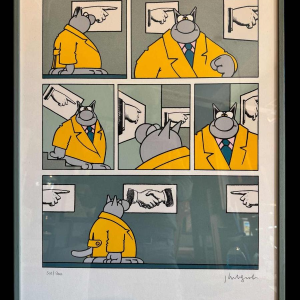 Philippe GELUCK: “La bonne direction“ numbered estampe limited edition