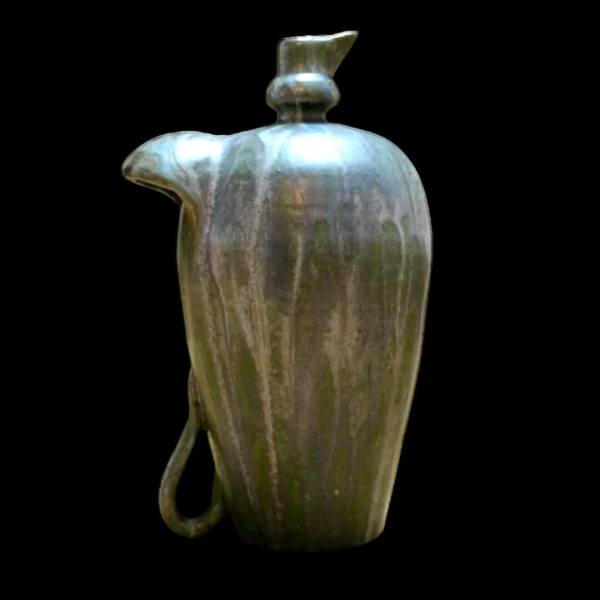 Marcellus Aubry à Bouffioulx, vase en grès émaillé salé grand feu, vers 1920