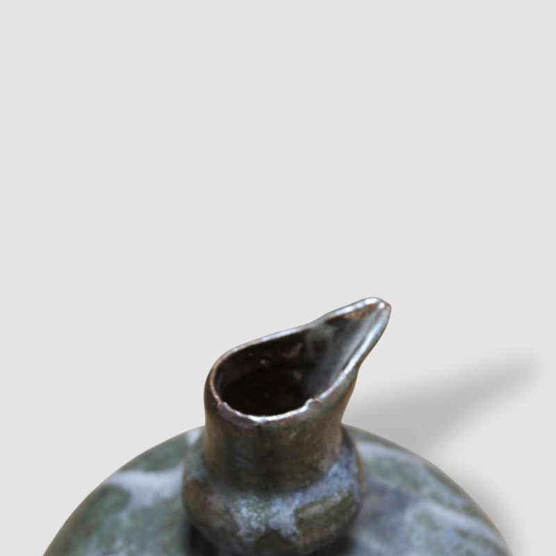 Marcellus Aubry in Bouffioulx, salt-glazed stoneware vase, high-fired, circa 1920