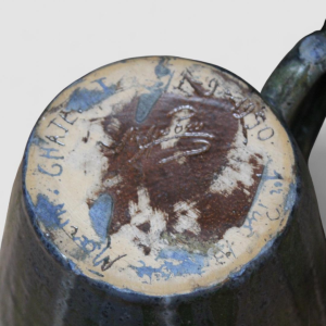 Marcellus Aubry in Bouffioulx, salt-glazed stoneware vase, high-fired, circa 1920