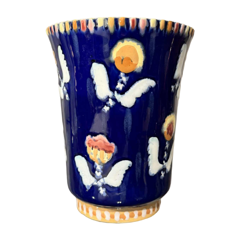 Ernest D'Hossche for Boch Frères Kéramis BFK Studio d'Art, gres vase D3087