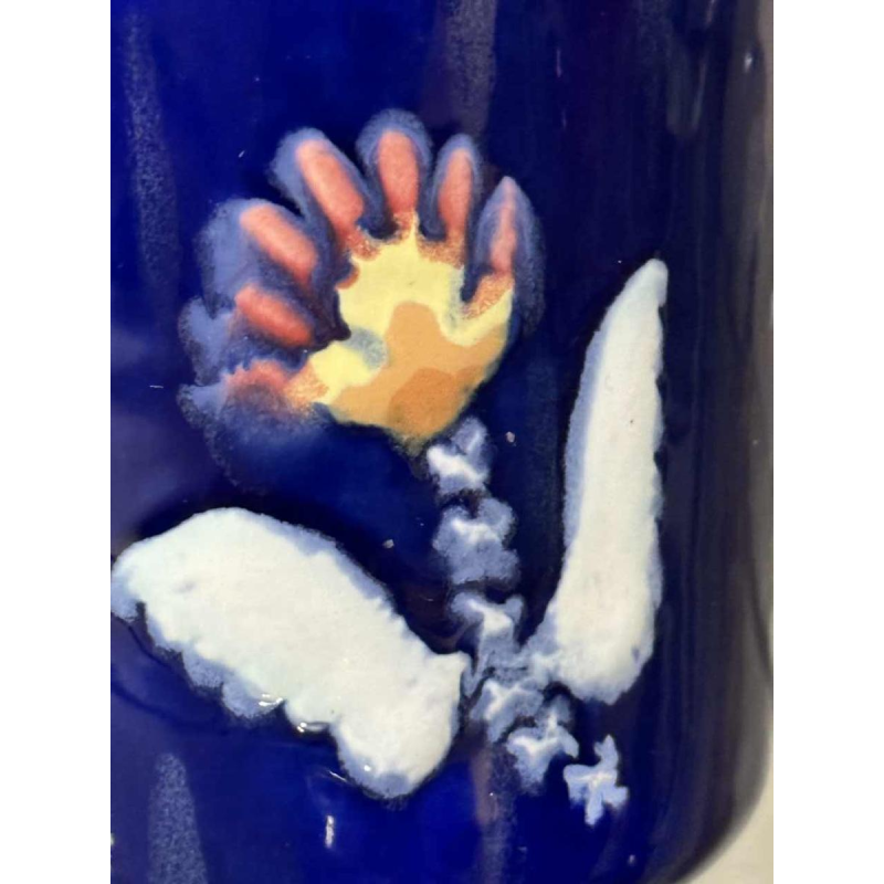 Ernest D'Hossche voor Boch Frères Kéramis BFK Studio d'Art, gres vaas D3087