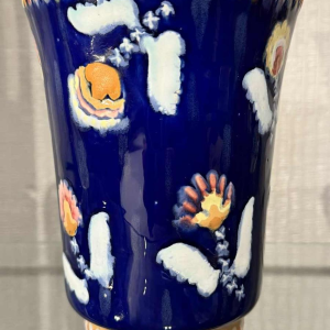 Ernest D'Hossche voor Boch Frères Kéramis BFK Studio d'Art, gres vaas D3087