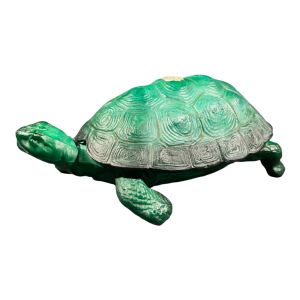 MARIO PETRUCCI " INGRID " Schlevogt Hoffmann, Sculpture Tortue Verre Art De´co