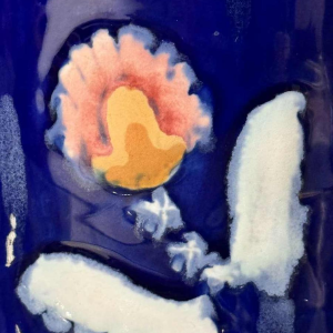 Ernest D'Hossche for Boch Frères Kéramis BFK Studio d'Art, gres vase D3087