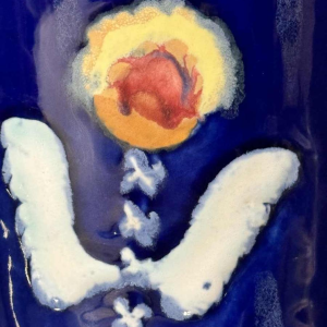 Ernest D'Hossche for Boch Frères Kéramis BFK Studio d'Art, gres vase D3087