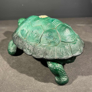 MARIO PETRUCCI " INGRID " Schlevogt Hoffmann, Sculptuur Turtle Art Deco glas