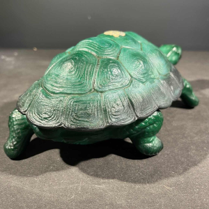 MARIO PETRUCCI " INGRID " Schlevogt Hoffmann, Sculpture Tortue Verre Art De´co