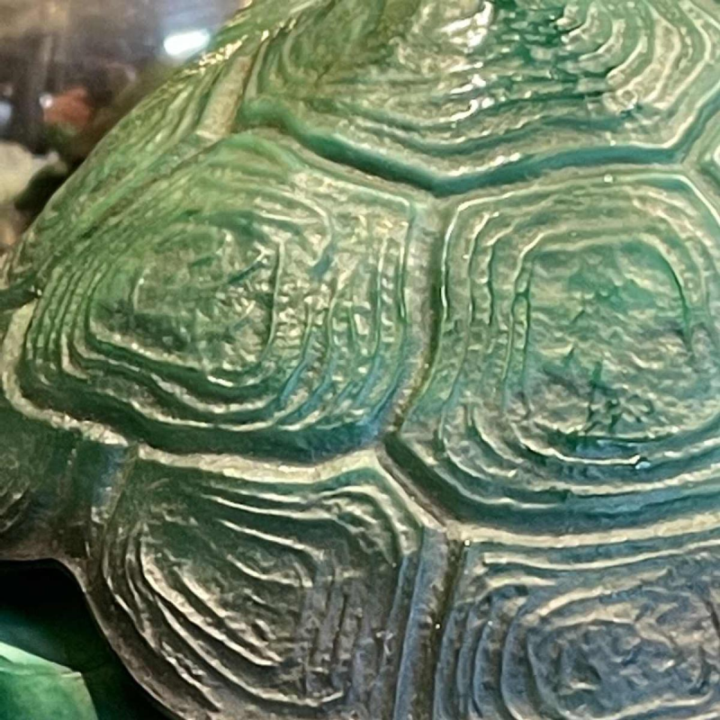 MARIO PETRUCCI " INGRID " Schlevogt Hoffmann, Sculptuur Turtle Art Deco glas