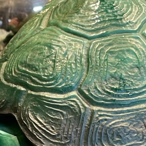 MARIO PETRUCCI " INGRID " Schlevogt Hoffmann, Sculptuur Turtle Art Deco glas