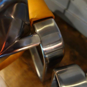 Eero Aarnio "Executive" Mobel Italia, pair of metal / leather armchairs, 1968