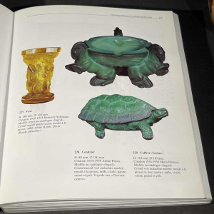MARIO PETRUCCI " INGRID " Schlevogt Hoffmann, Sculptuur Turtle Art Deco glas