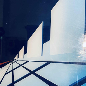 PATRICE PLACEMAN ''Boule rouge" peinture Ã©glomisÃ© huile sous plexiglass, 1996