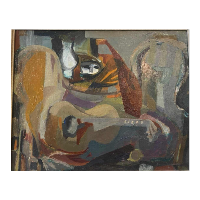 Tableau huile sur toile signé Baron-Renouard