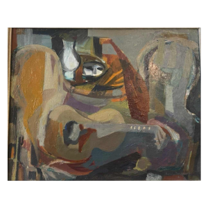 Tableau huile sur toile signé Baron-Renouard