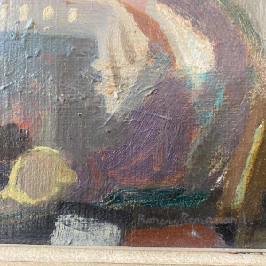 Oil on canvas signed Baron-Renouard