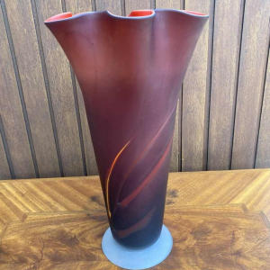 Murano, meerlagige glazen vaas, ca 1960