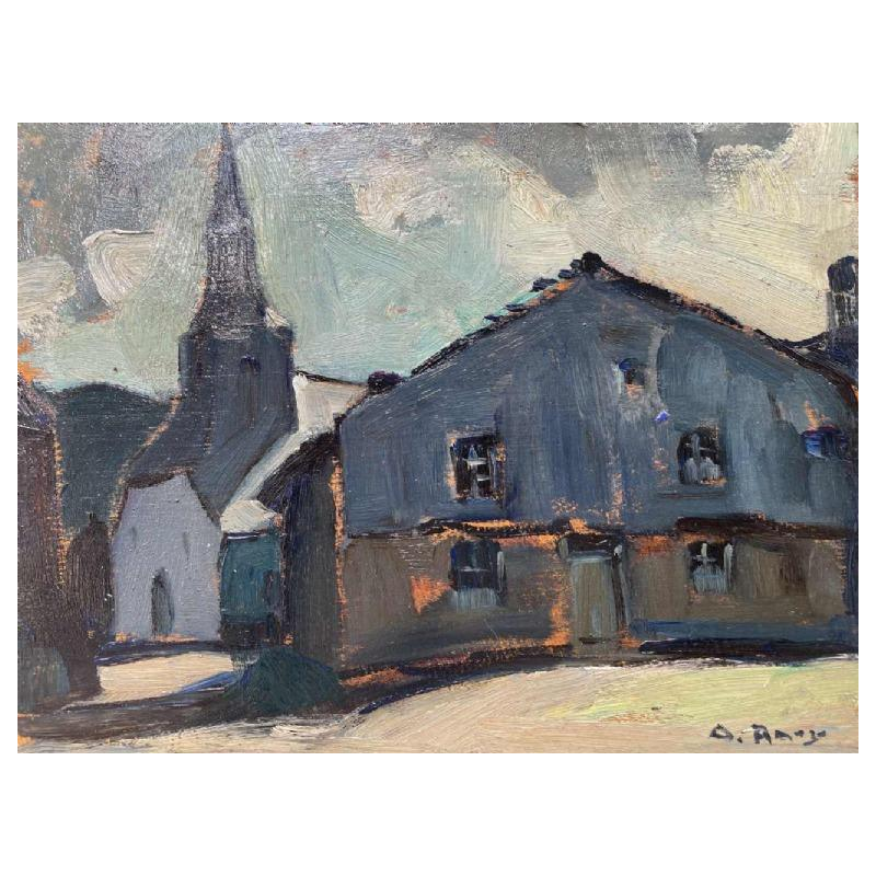 Albert RATY (1889-1970) « Après la pluie » à Laforêt ? Hsp 30x40 cm