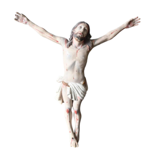 Corpus Christ, Indo-Portuguese polychrome wood, circa 1660–1700