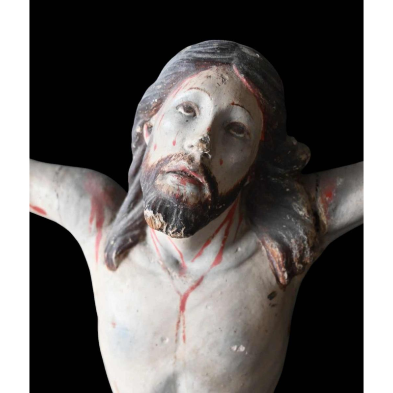 Corpus Christi, Indo-Portugees, polychrome houten beeld, circa 1660-1700