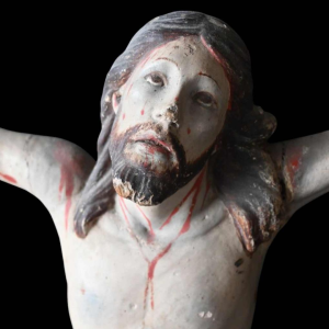 Corpus Christ, Indo-Portuguese polychrome wood, circa 1660–1700
