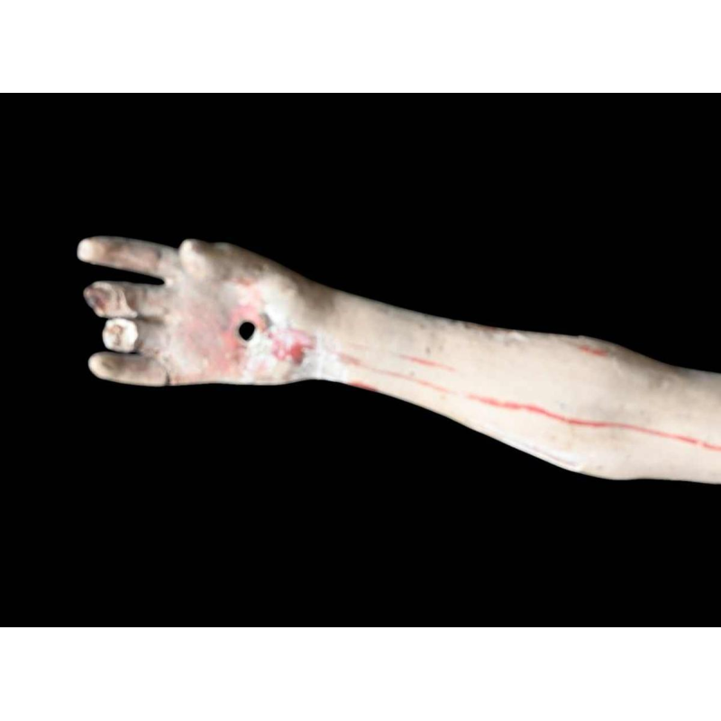 Corpus Christi, Indo-Portugees, polychrome houten beeld, circa 1660-1700