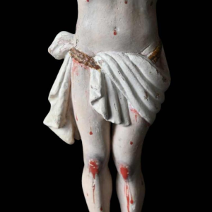 Corpus Christi, Indo-Portugees, polychrome houten beeld, circa 1660-1700