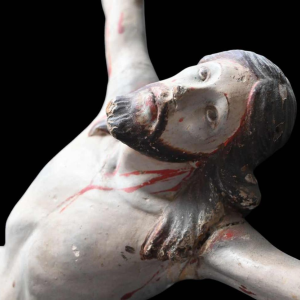 Corpus Christ, Indo-Portuguese polychrome wood, circa 1660–1700