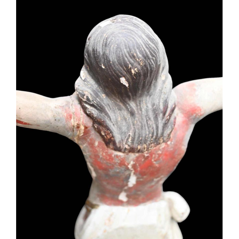 Corps du Christ Indo-Portugais, sculpture en bois polychrome, vers 1660–1700