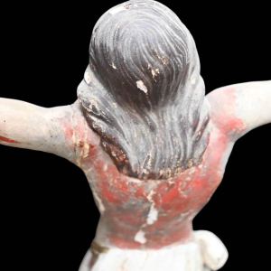 Corps du Christ Indo-Portugais, sculpture en bois polychrome, vers 1660–1700